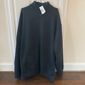 Full zip sweater baseball or bomber jacket style